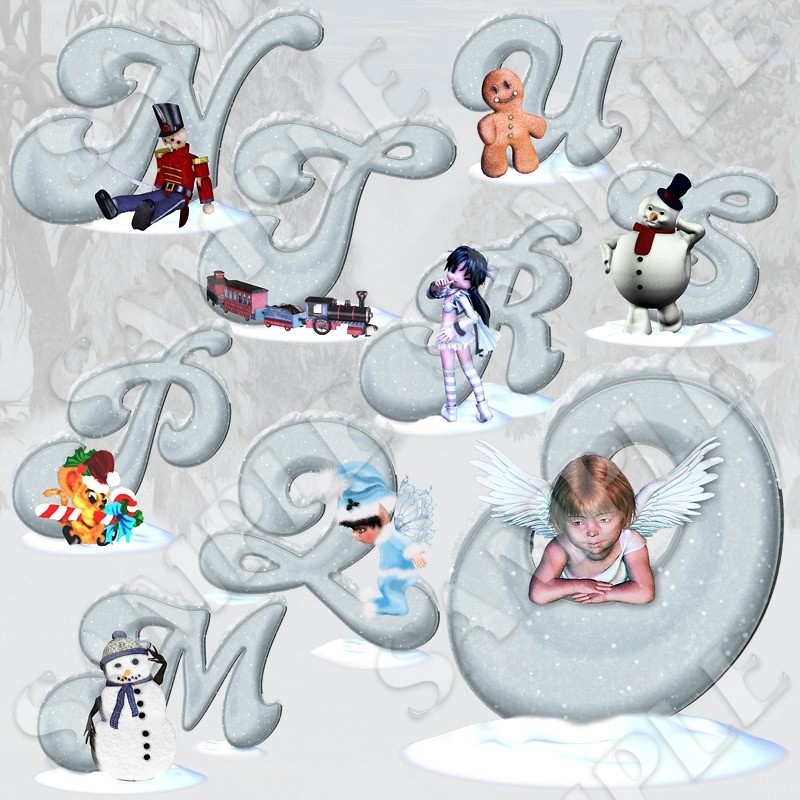 Winter Alphabet by N/A