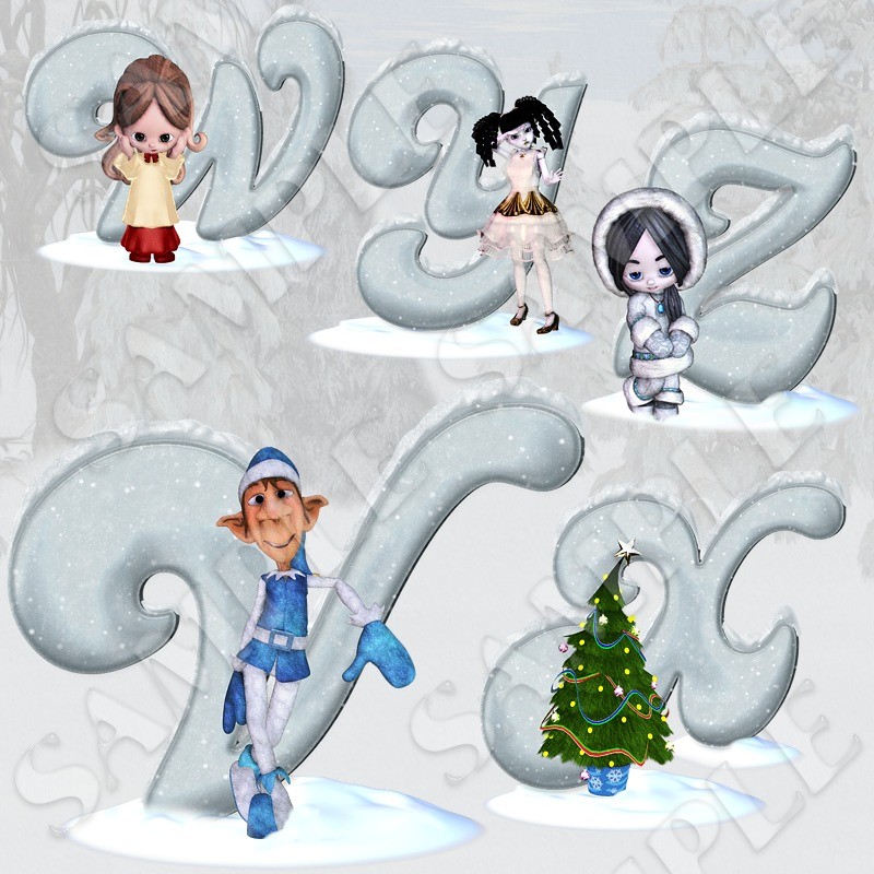Winter Alphabet by N/A