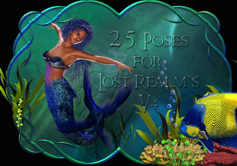 CG mermaid Poses V4 by N/A
