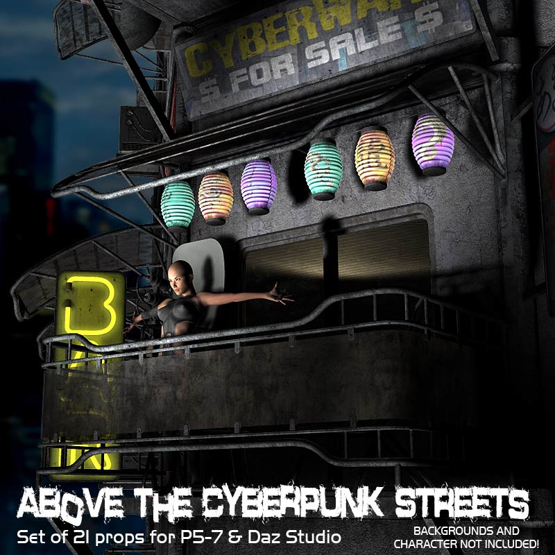 Above The Cyberpunk Streets by N/A