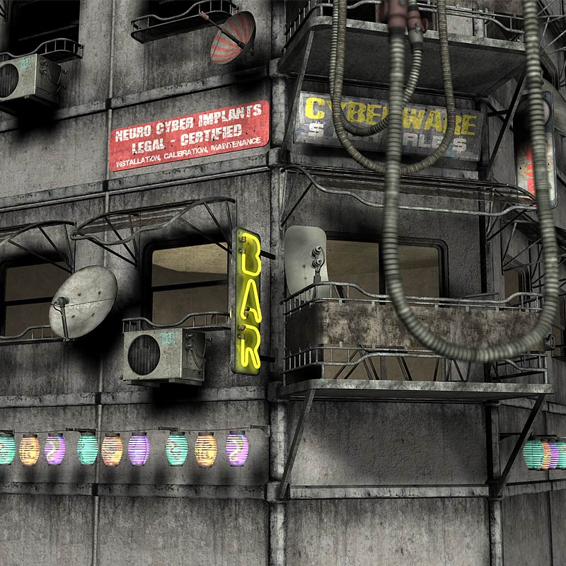 Above The Cyberpunk Streets by N/A