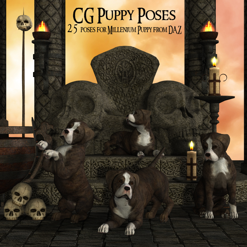CG Puppy Poses by N/A