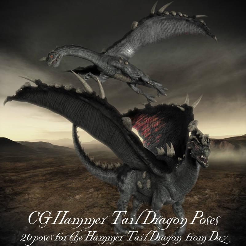 CG Hammer Tail Dragon Poses by N/A