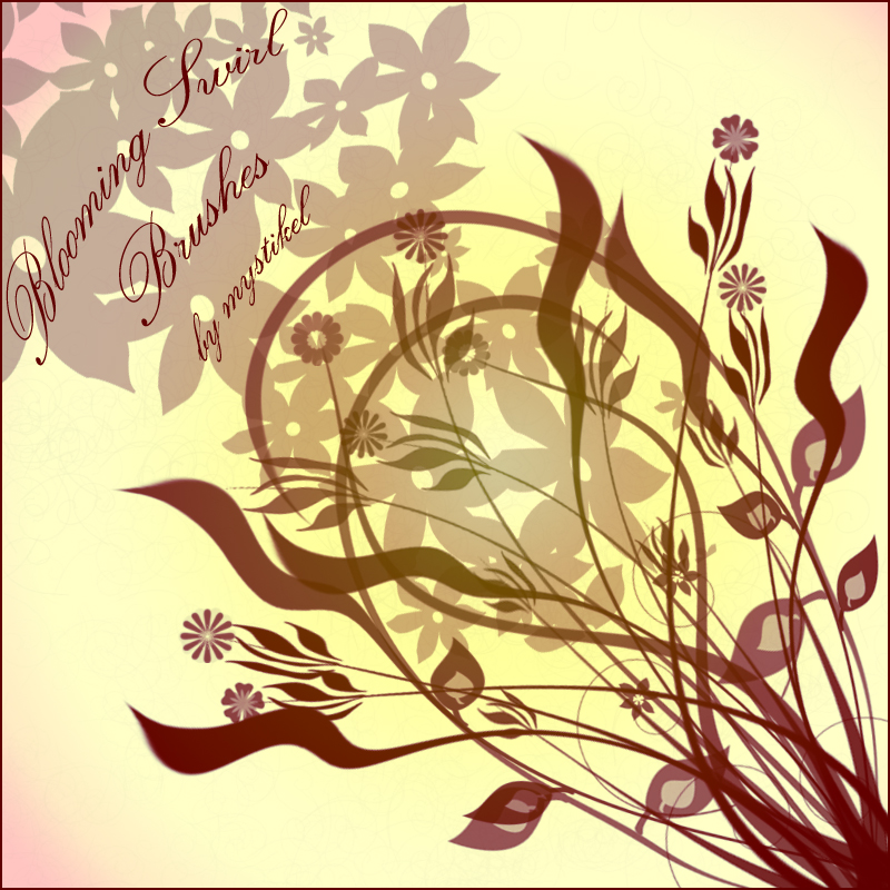 Blooming Swirl Brushes by N/A