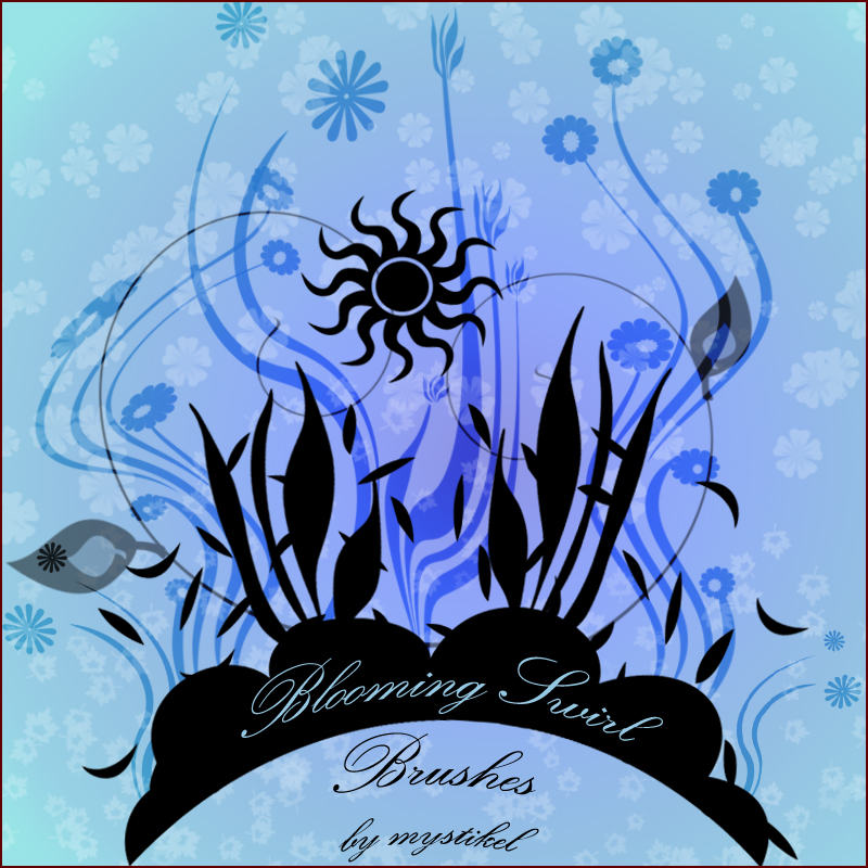 Blooming Swirl Brushes by N/A