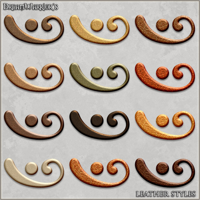 DW - Leather Styles for Photoshop by N/A