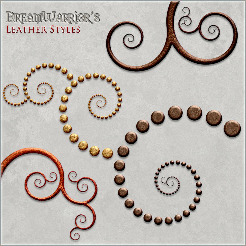DW - Leather Styles for Photoshop by N/A