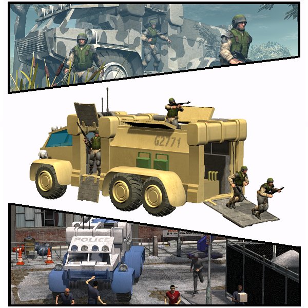 Sci-Fi Truck - Heavy Duty (for Poser) by N/A