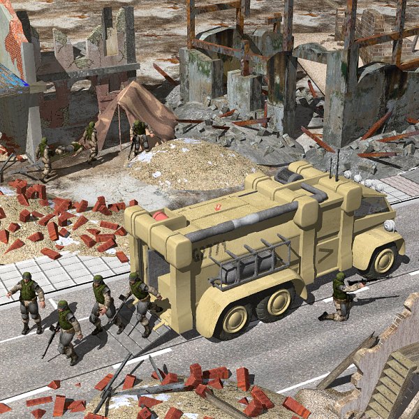 Sci-Fi Truck - Heavy Duty (for Poser) by N/A
