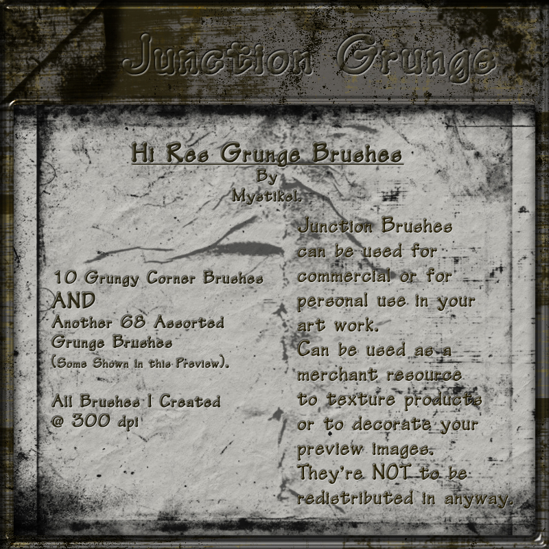 Junction Grunge Brushes by N/A