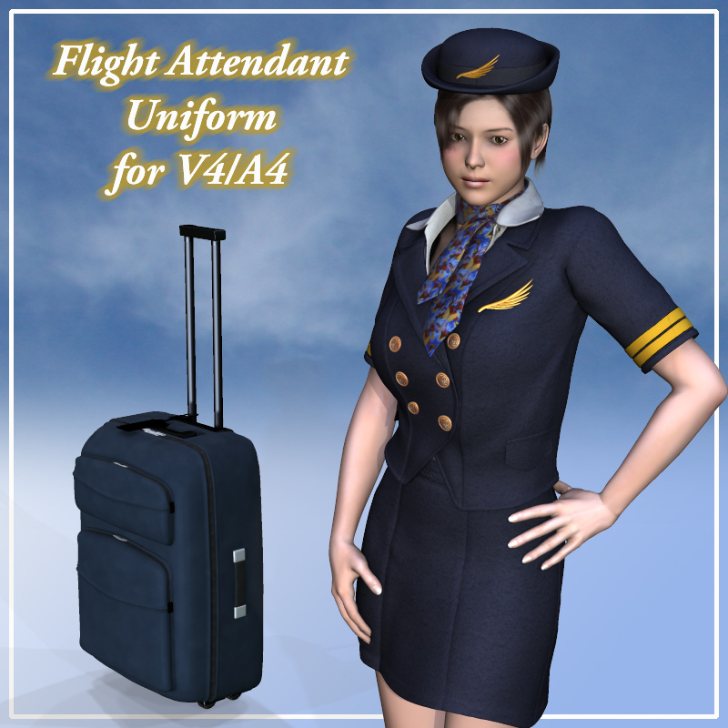 Flight attendant uniform for V4A4 by N/A