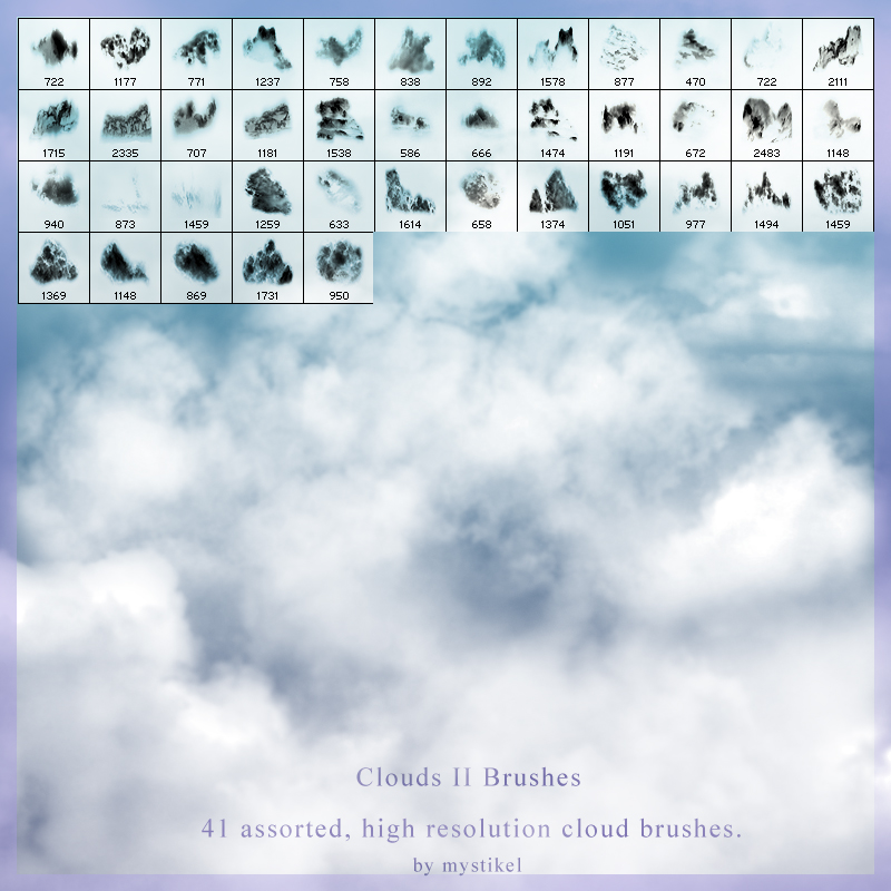 Clouds II brushes by Mystikel by N/A