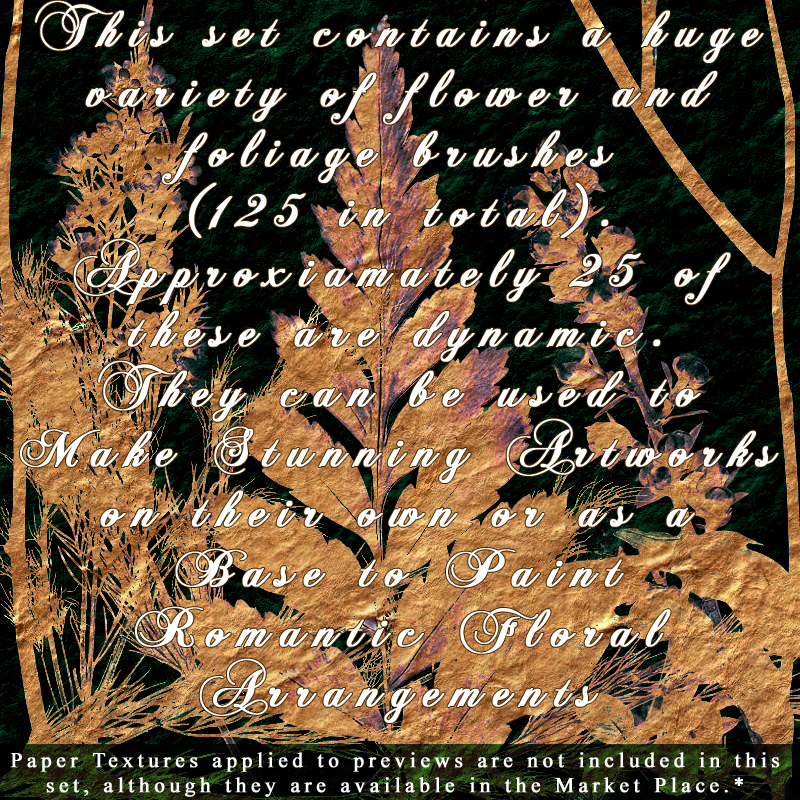 Flower and leaf brushes by N/A