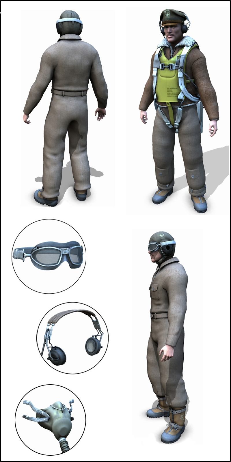 WW2 USAAF pilot pack by N/A