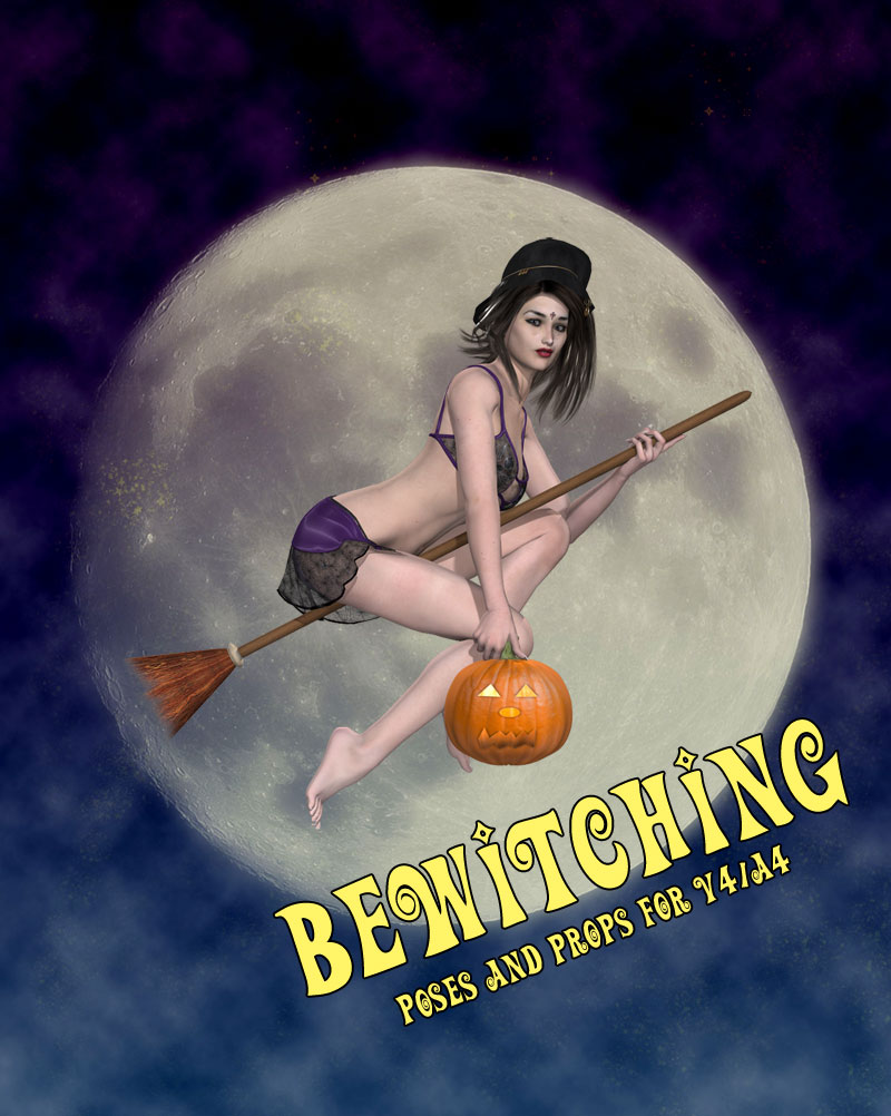 Bewitching Pinup Poses and Props by N/A