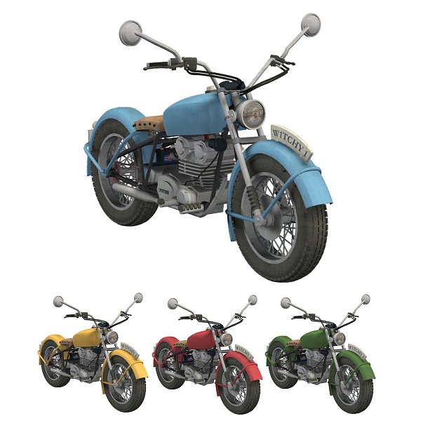 Witches MotorCycle (for Poser) by N/A