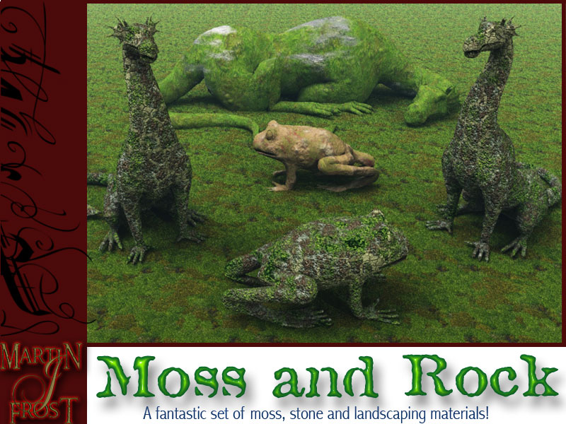 Moss and Rock Materials by N/A