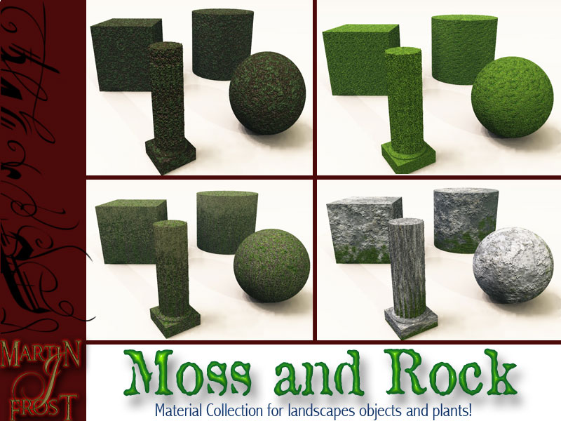 Moss and Rock Materials by N/A