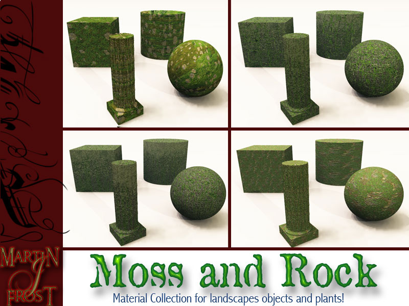 Moss and Rock Materials by N/A
