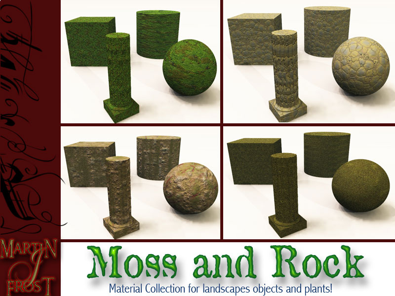 Moss and Rock Materials by N/A
