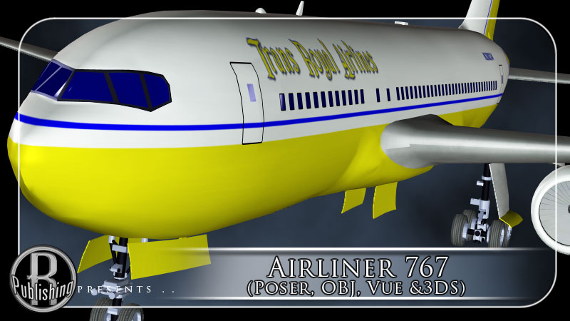 Airliner 767 (Poser, OBJ, Vue & 3DS) by N/A