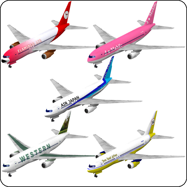 Airliner 767 (Poser, OBJ, Vue & 3DS) by N/A