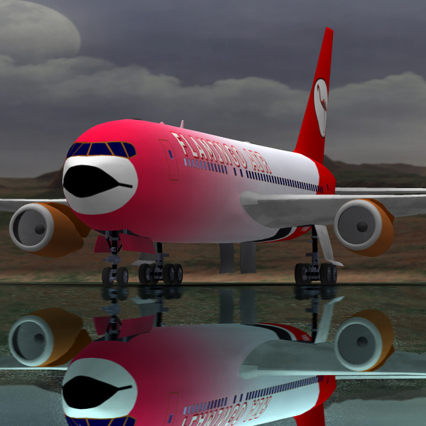 Airliner 767 (Poser, OBJ, Vue & 3DS) by N/A