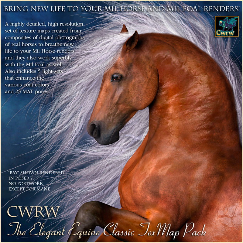 CWRW The Elegant Equine: Classic TexMap Pack by N/A