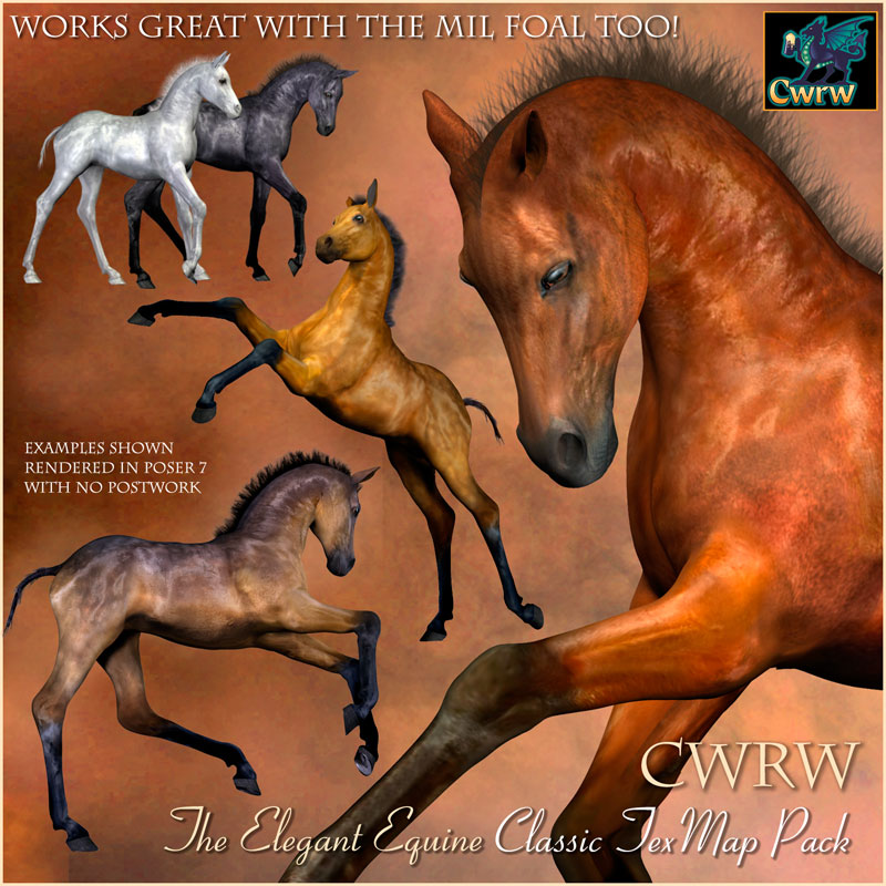 CWRW The Elegant Equine: Classic TexMap Pack by N/A