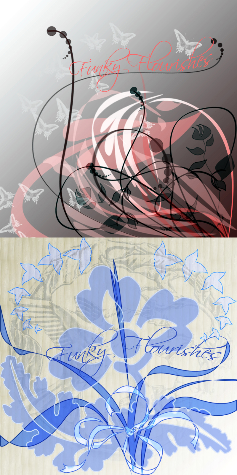 Funky Flourish Brushes by N/A