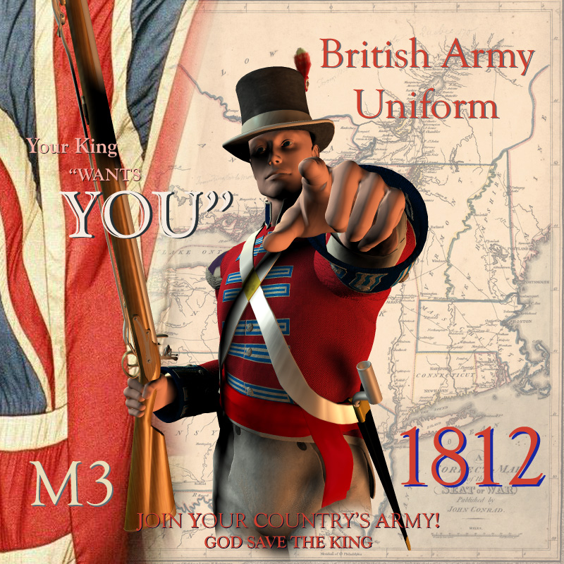 1812 British Army Uniform by N/A