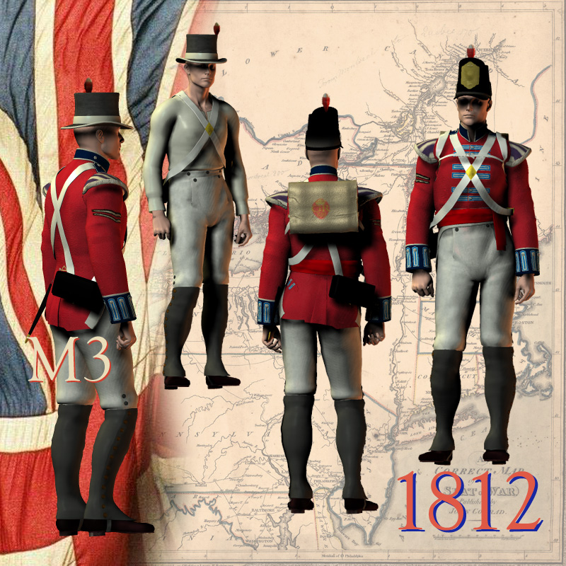 1812 British Army Uniform by N/A