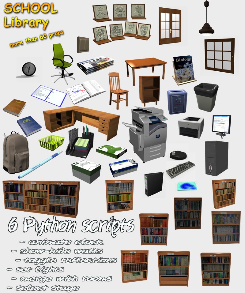 School Library by N/A