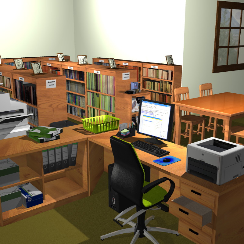 School Library by N/A