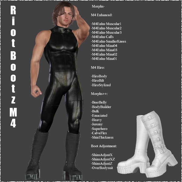 Riot Bootz for DAZ Males by N/A