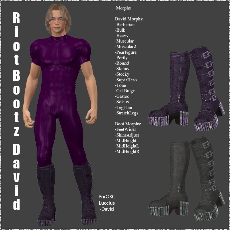 Riot Bootz for DAZ Males by N/A
