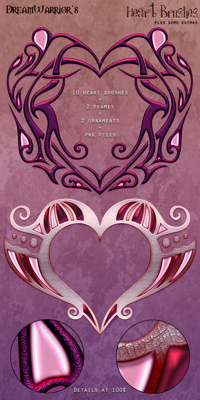 DW - Heart Brushes by N/A