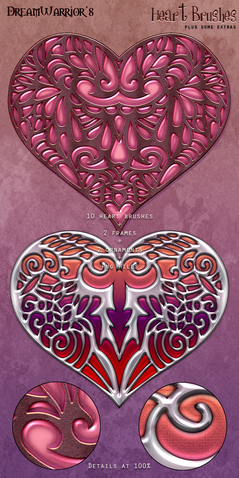 DW - Heart Brushes by N/A