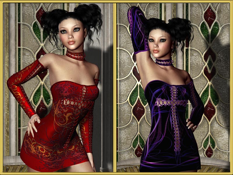 Gothic Unity Outfit For V4/A4 by N/A