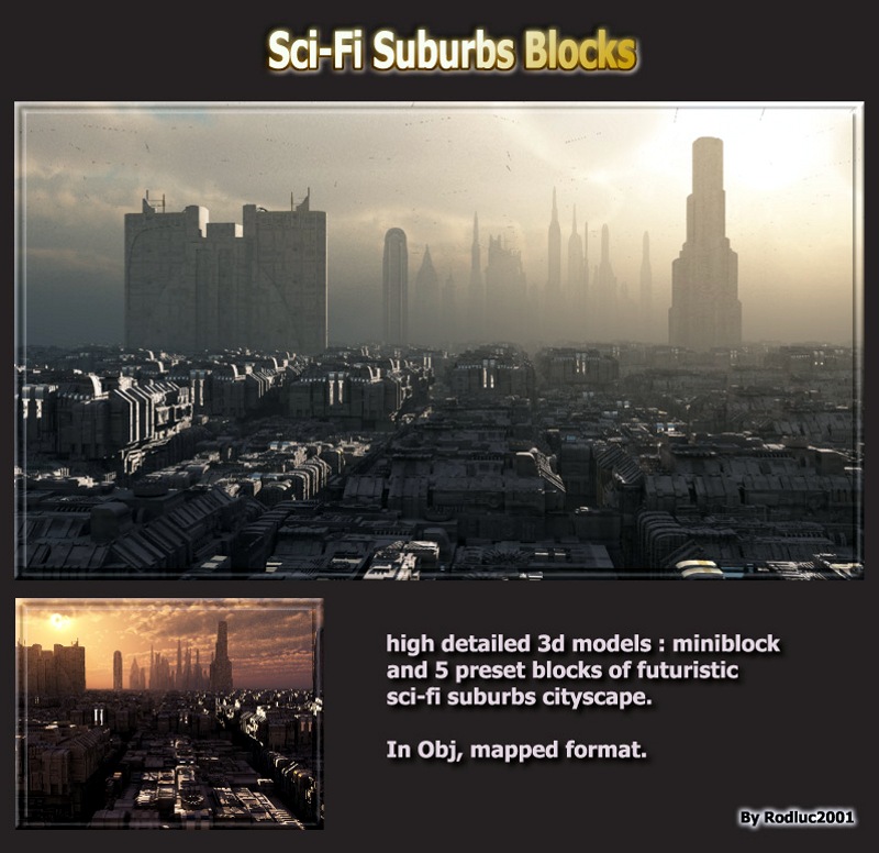 Sci-Fi Suburbs Blocks by N/A