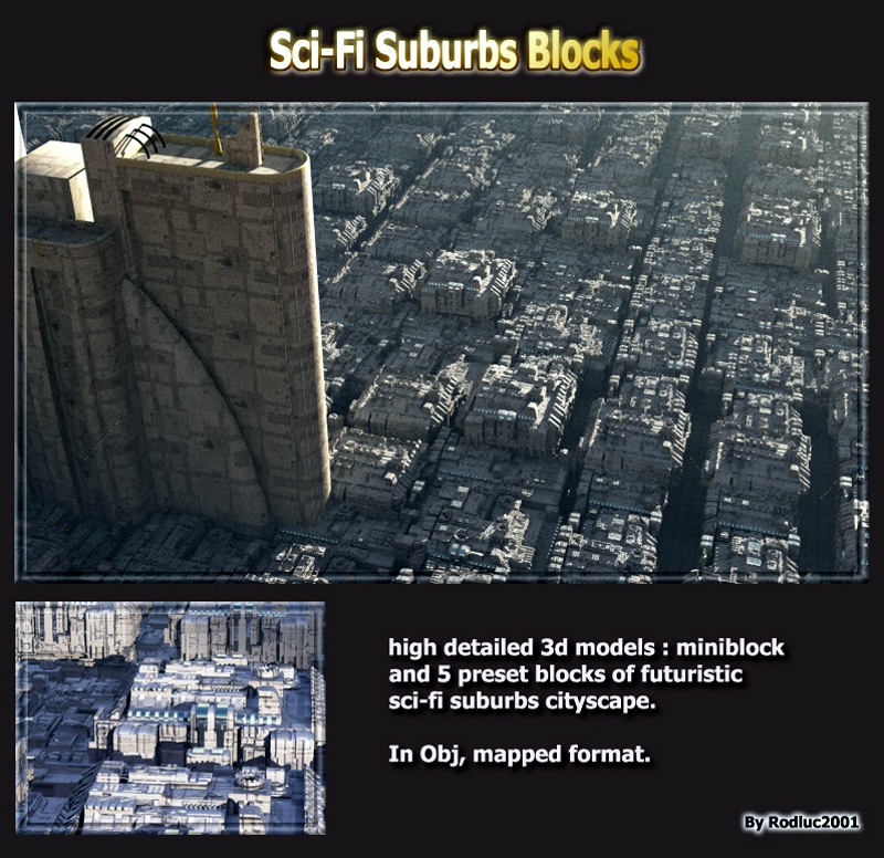 Sci-Fi Suburbs Blocks by N/A