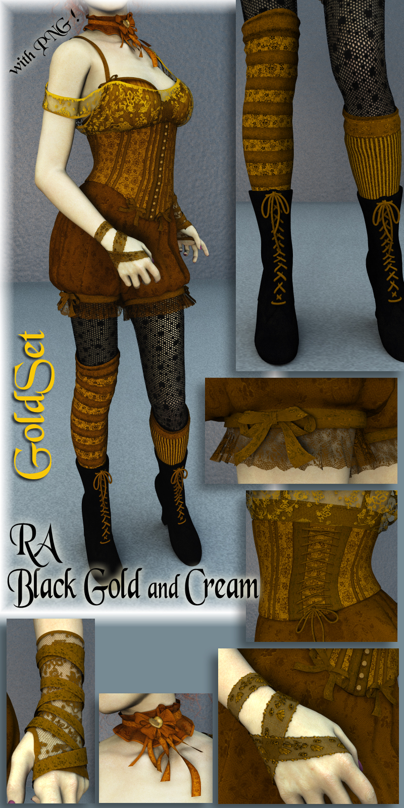 RA Black Gold and Cream by N/A