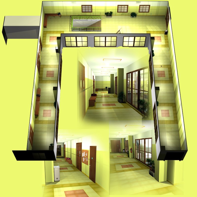 SCHOOL 1st floor Corridor by N/A