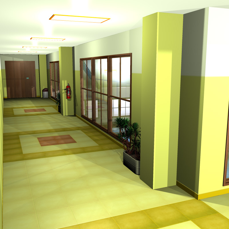 SCHOOL 1st floor Corridor by N/A