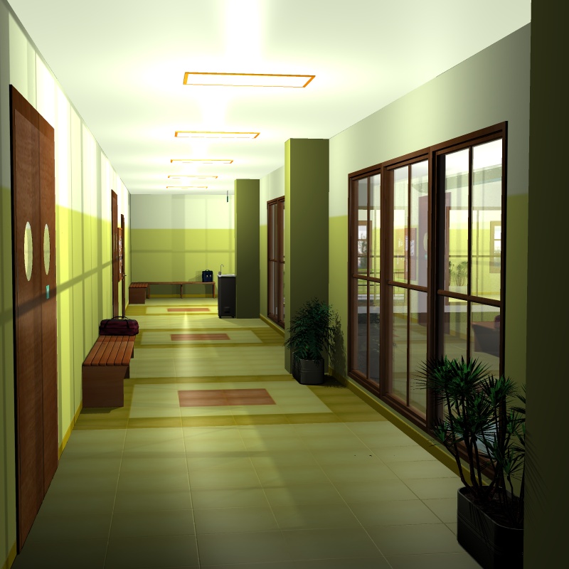 SCHOOL 1st floor Corridor by N/A