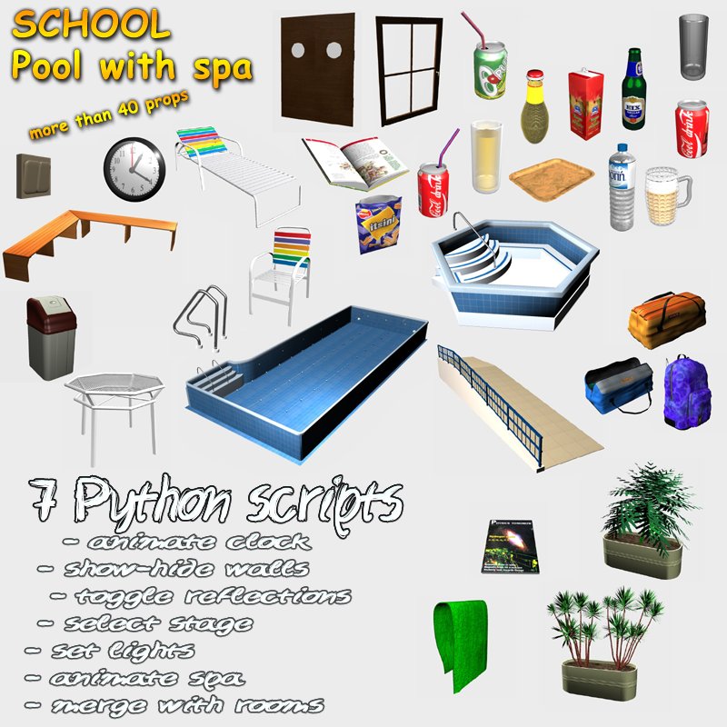 SCHOOL Pool with spa by N/A