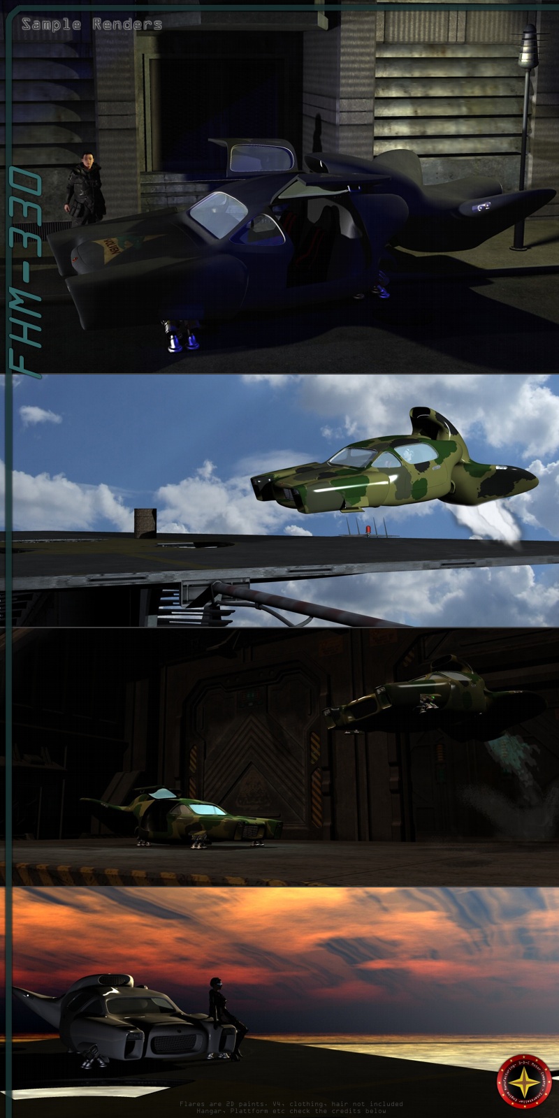 FHM-330 - SciFi Vehicle by N/A