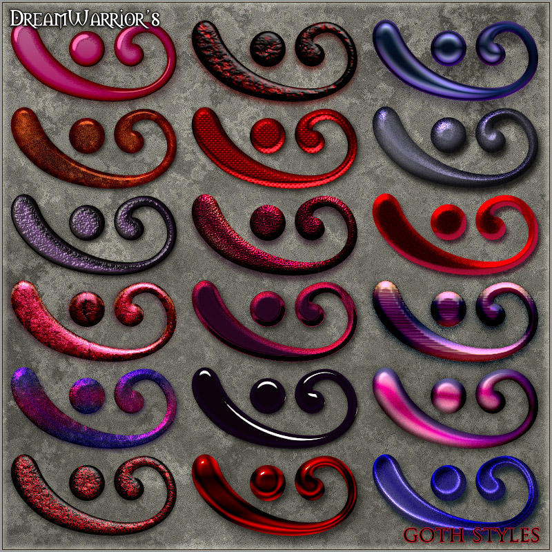 DW - Goth Styles for Photoshop by N/A