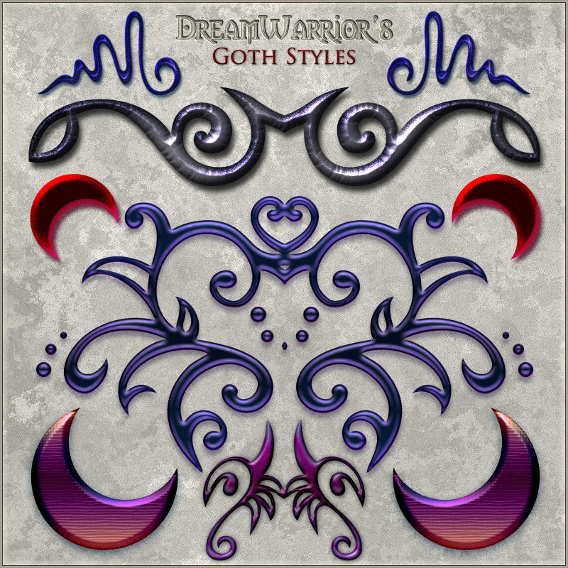 DW - Goth Styles for Photoshop by N/A