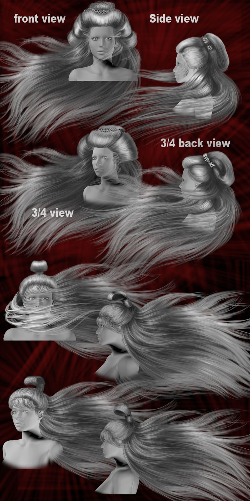 Oriental Fantasy hair by N/A